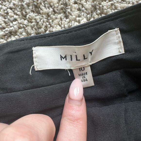 Milly black & cream animal print pencil skirt size 10 - Picture 5 of 9